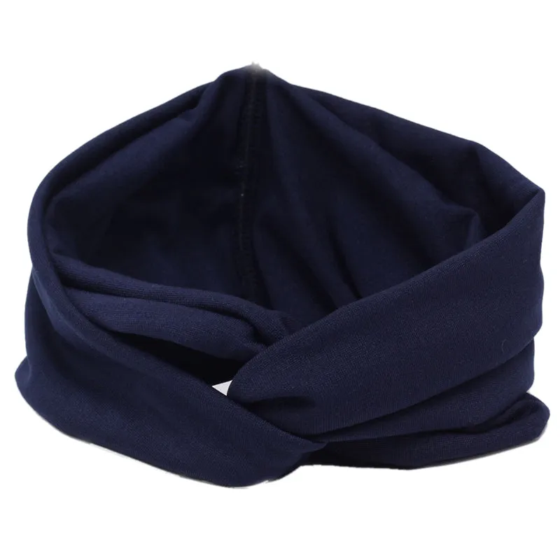 New Ladies Hairband Twist Turban Hair Accessories Yoga Headband Elastic Bow