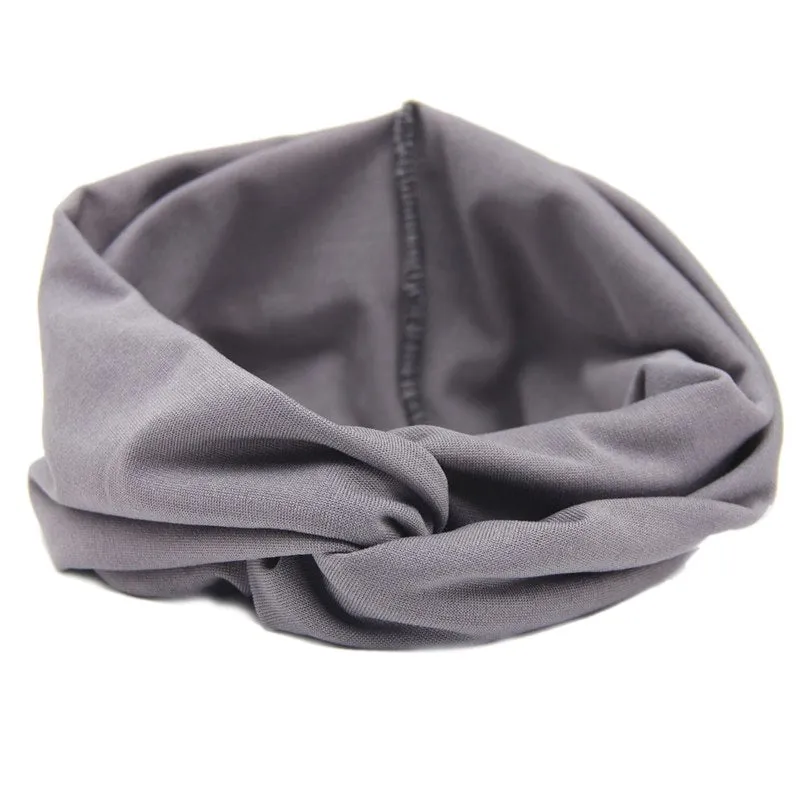 New Ladies Hairband Twist Turban Hair Accessories Yoga Headband Elastic Bow