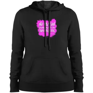 No Weapon Formed Against Me Shall Prosper Ladies Pullover Hooded Sweatshirt