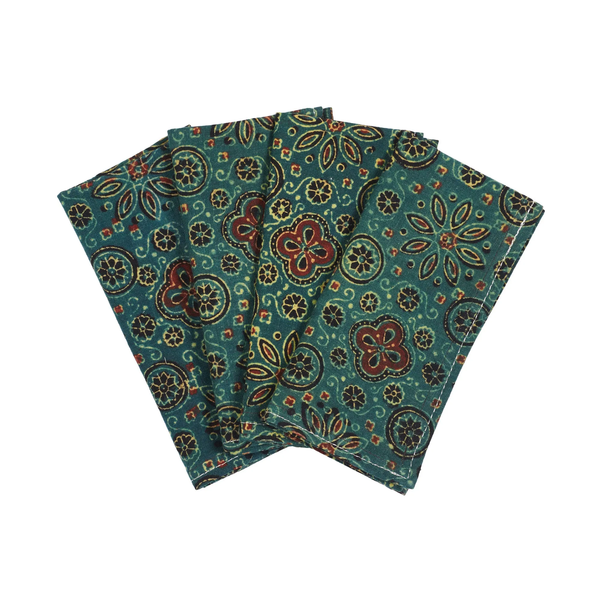 Northern India Block Print Napkin Set - 1