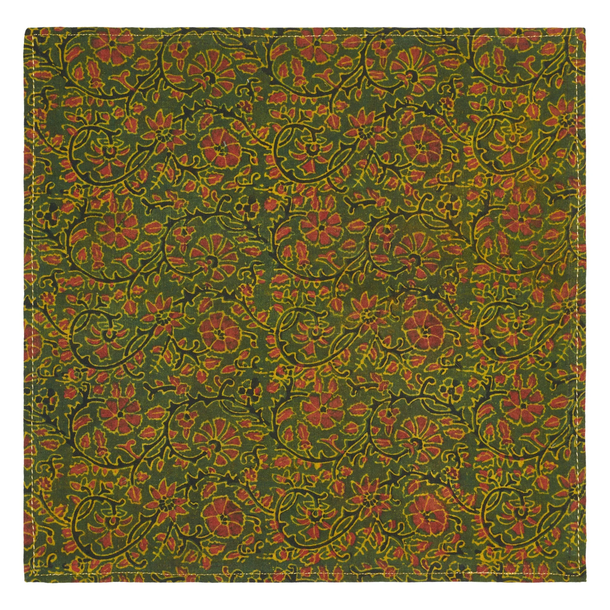 Northern India Block Print Napkin Set - 4