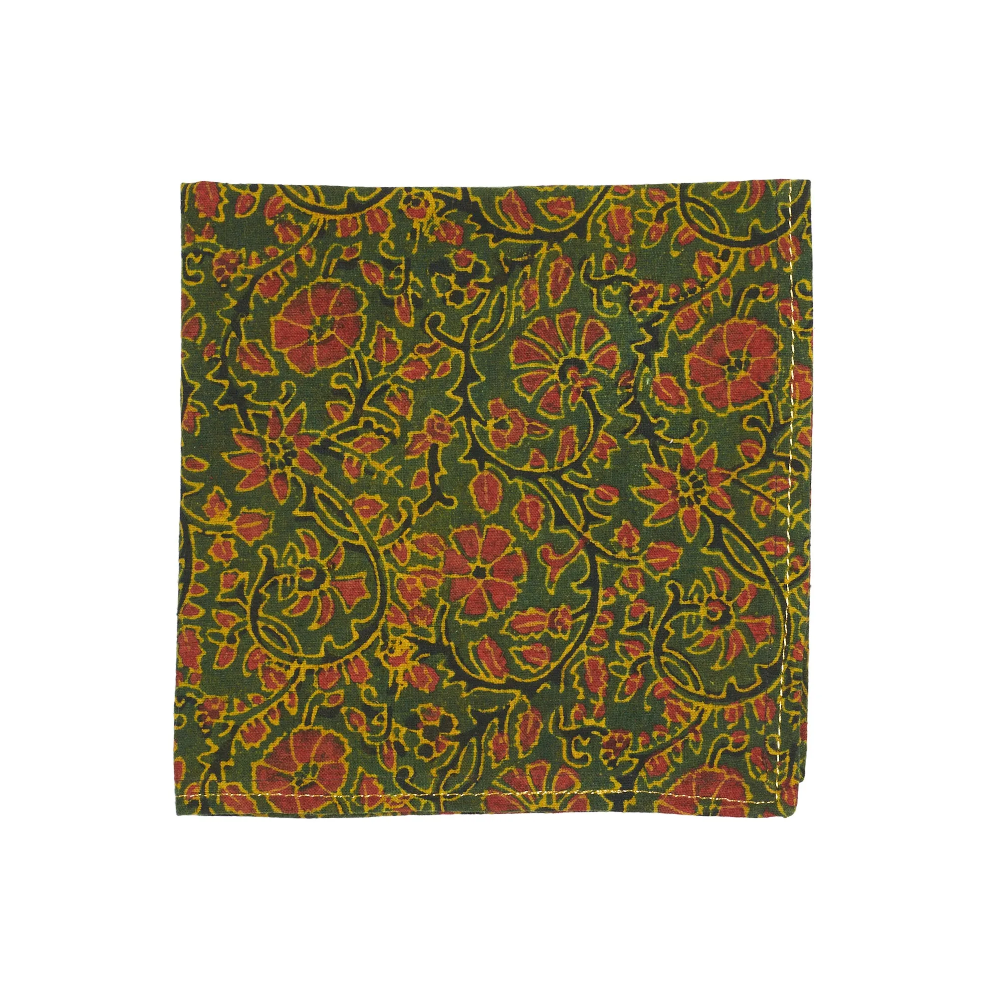 Northern India Block Print Napkin Set - 4