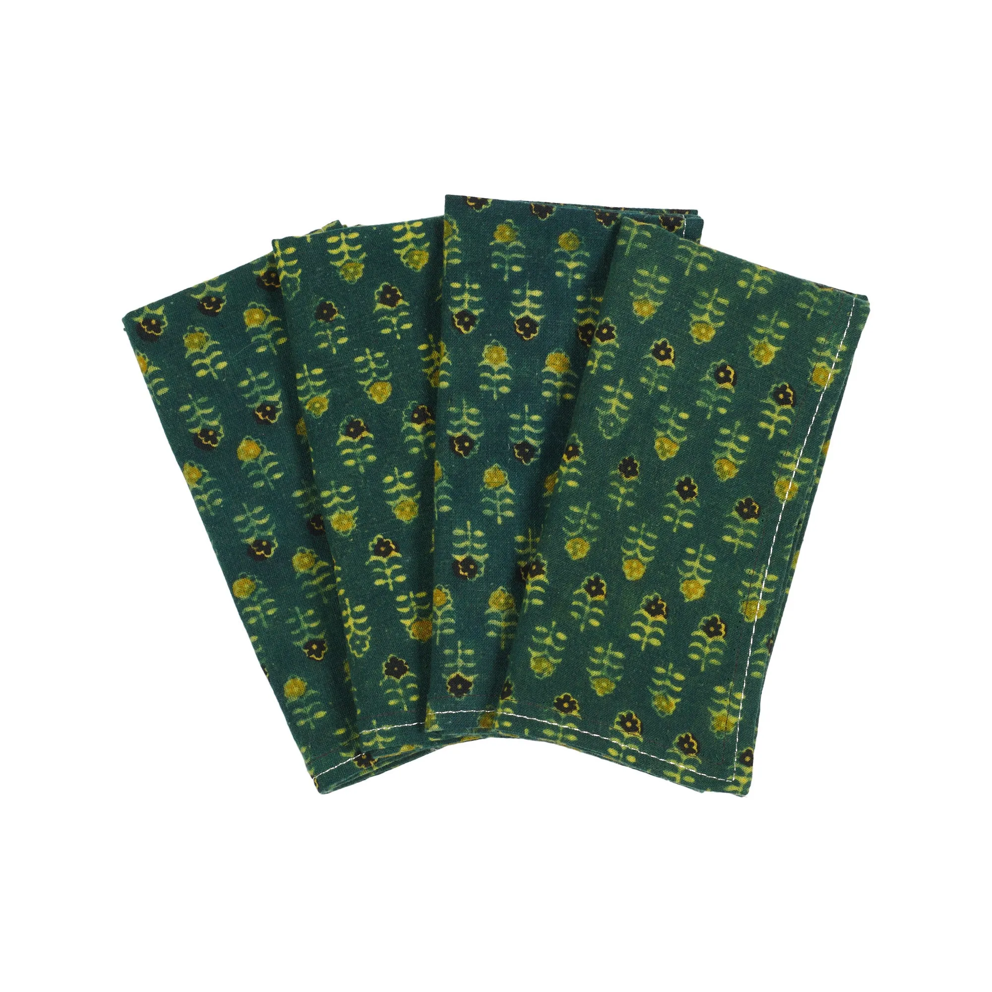 Northern India Block Print Napkin Set - 5