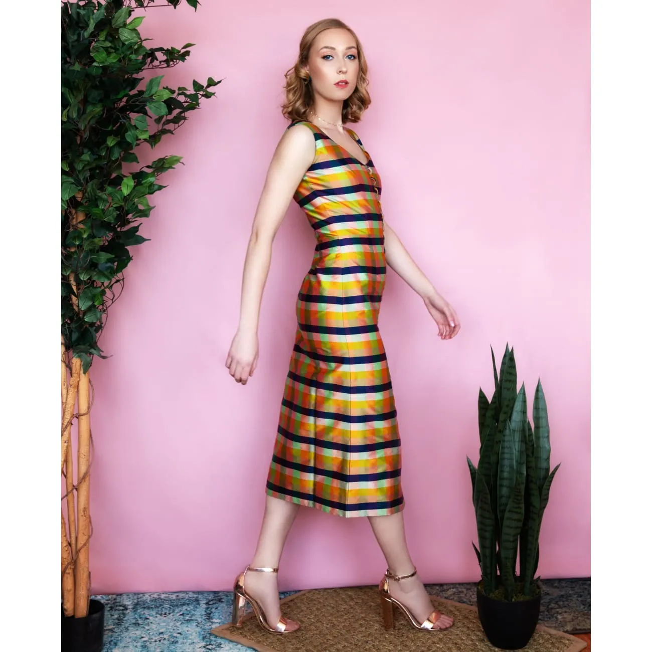 Olivia Rose Gold Midi Dress