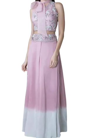 Ombre Lilac Lehenga