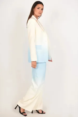 Ombre You Say High Waisted Women's Blue Pants