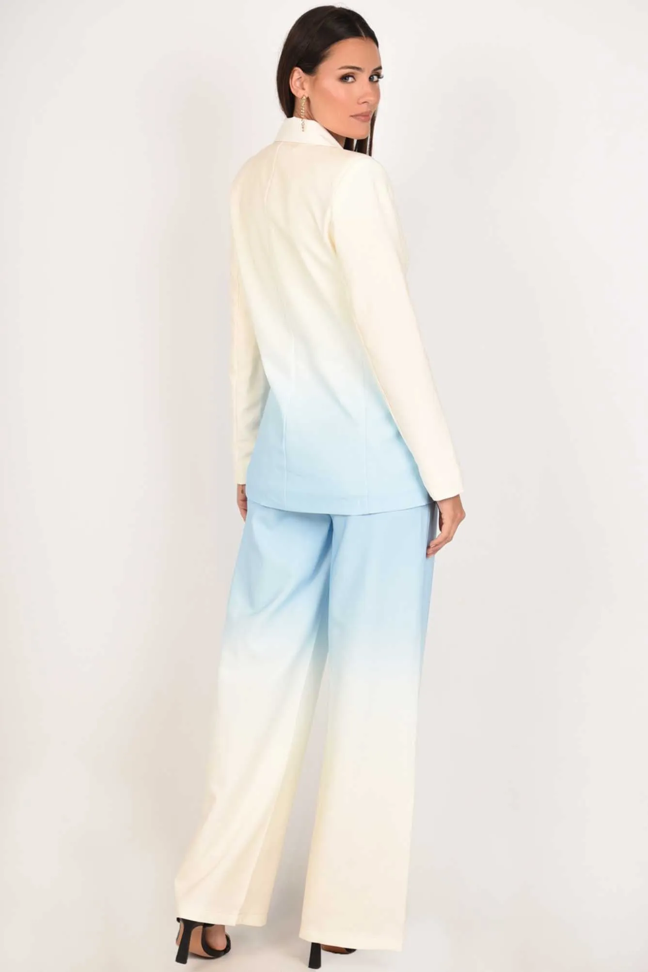Ombre You Say High Waisted Women's Blue Pants