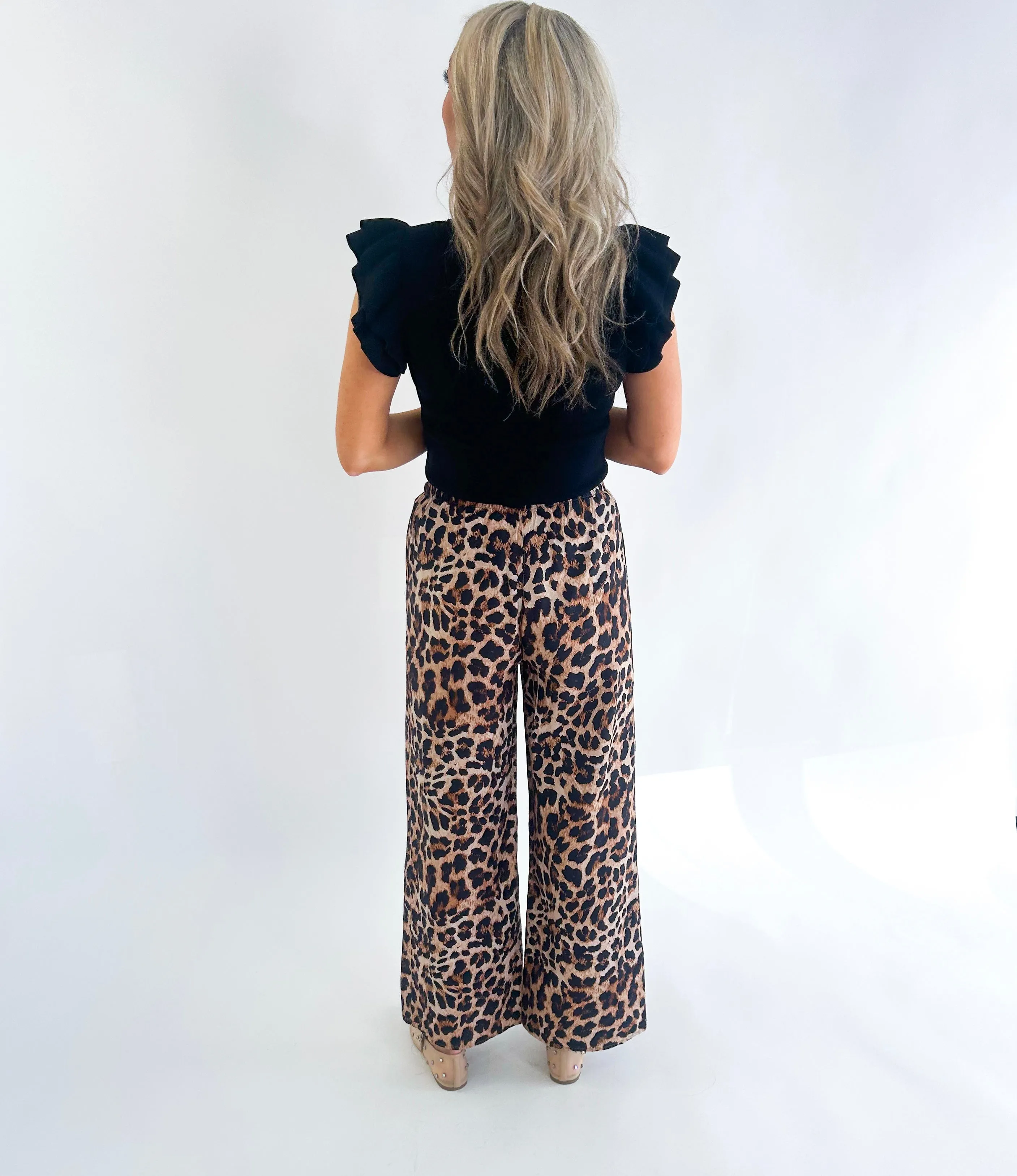 On The Prowl Leopard Wide Leg Pants