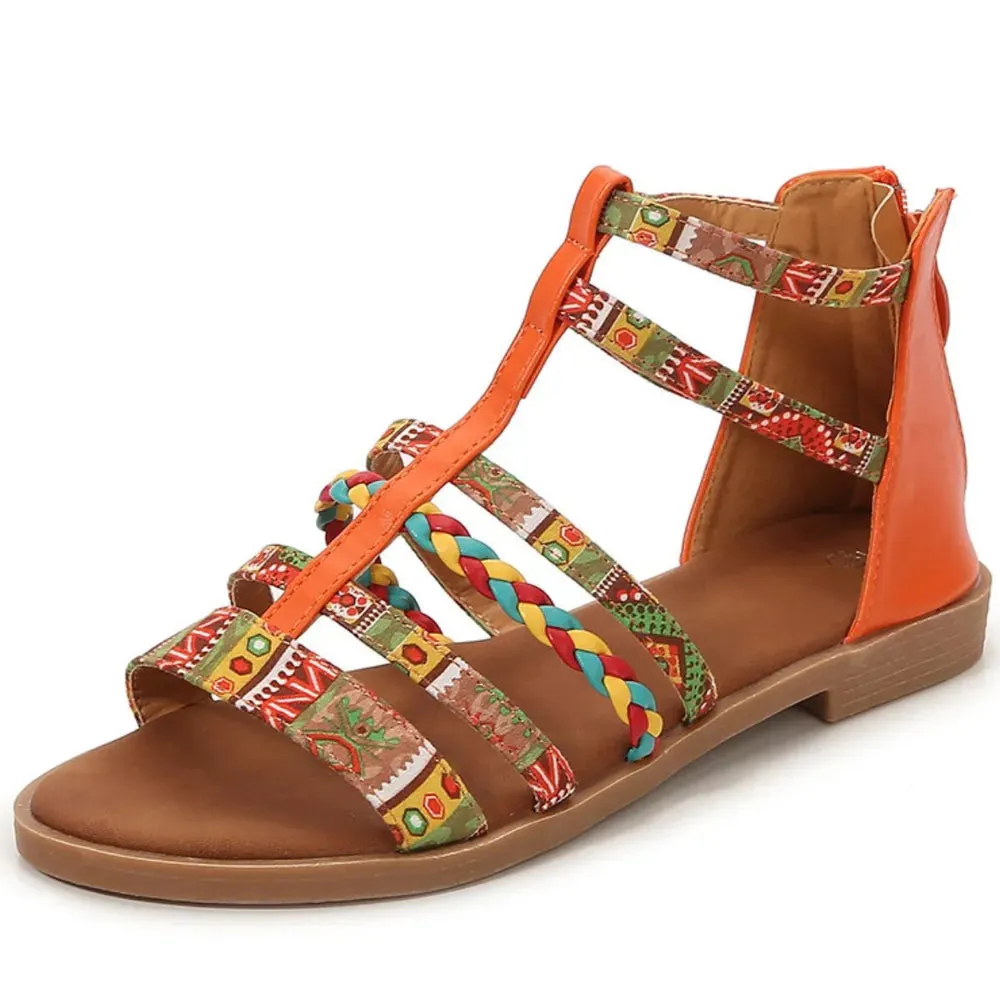 Open Toe Flats Sandals