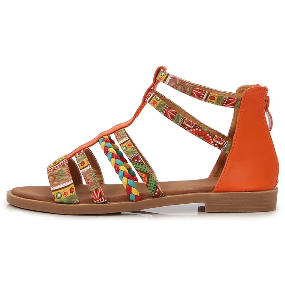 Open Toe Flats Sandals
