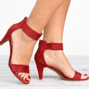 Open Toe With 5CM High Heels Sandals Thin Heel Shoes
