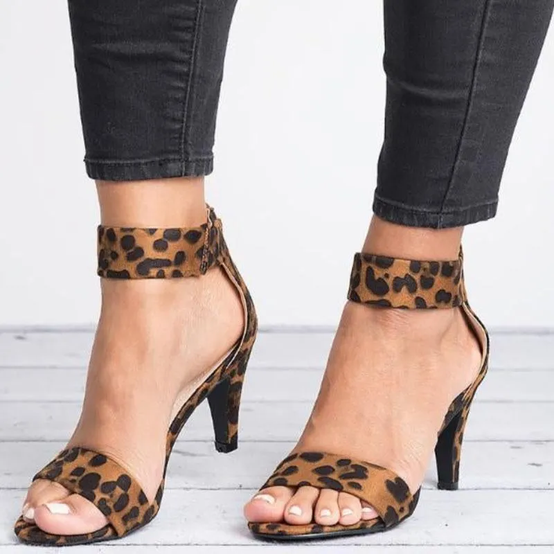 Open Toe With 5CM High Heels Sandals Thin Heel Shoes