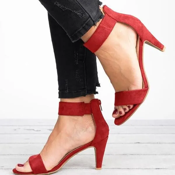 Open Toe With 5CM High Heels Sandals Thin Heel Shoes