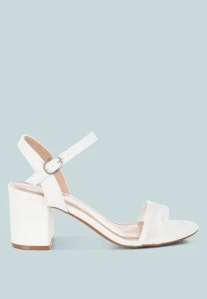 Orpina Mesh Pin Buckle Block Heels