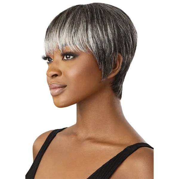 Outre 100% Human Hair Fab & Fly Gray Glamour Full Cap Wig - HH ZAIDA