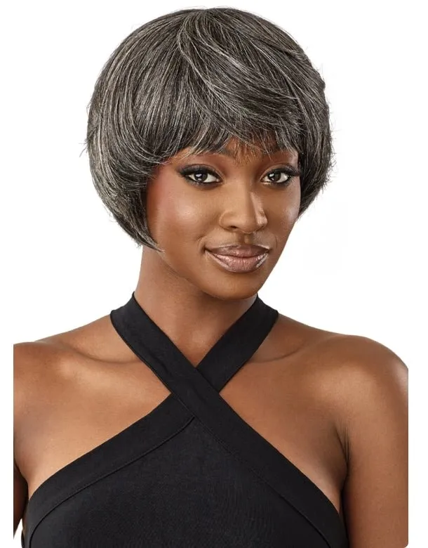 Outre 100% Human Hair Fab & Fly Gray Glamour Wig - Muriel