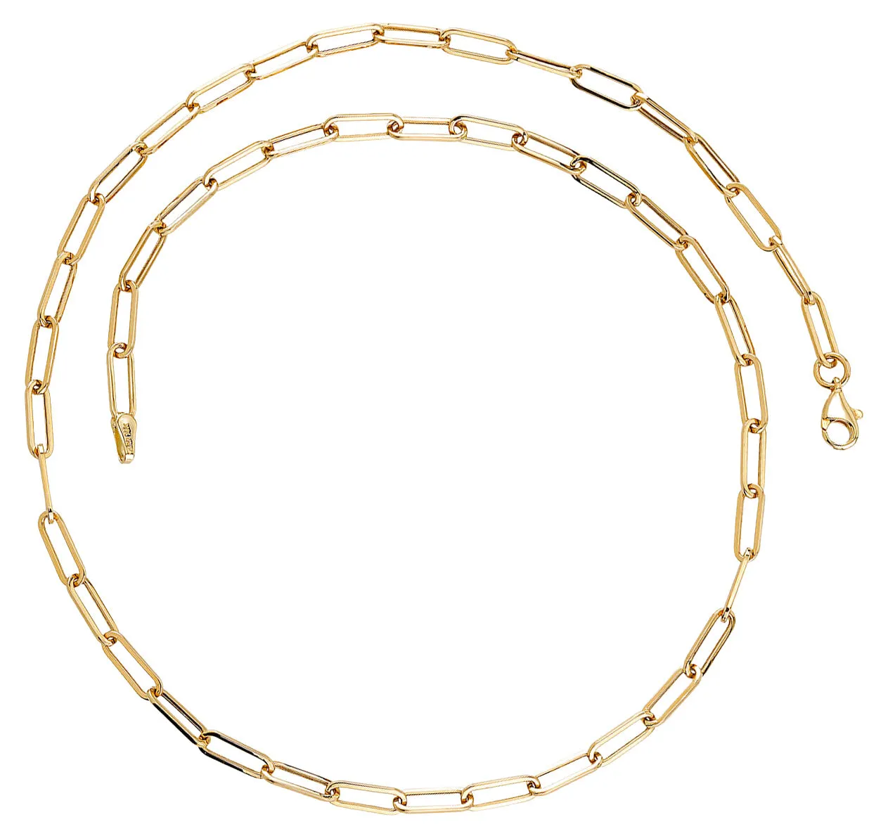 Oval Link Paperclip Necklace thick paperclip