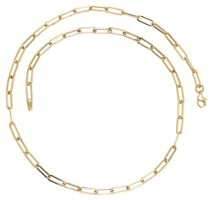 Oval Link Paperclip Necklace thick paperclip