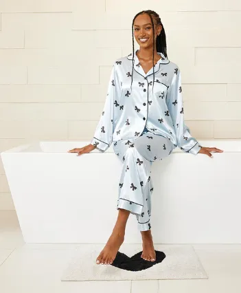 P5464 - 2-Piece Bow Print Sleep Set