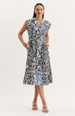 Paige Aqua Animal Dress