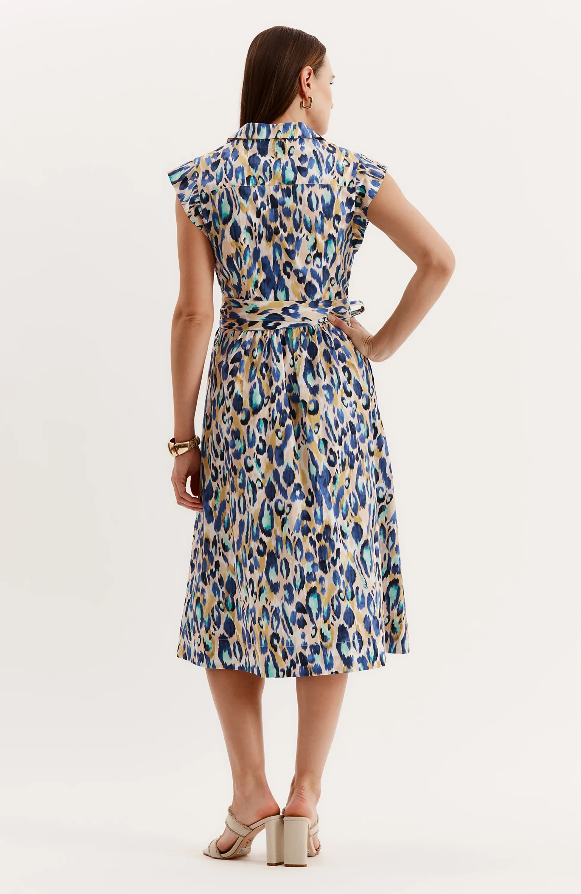 Paige Aqua Animal Dress