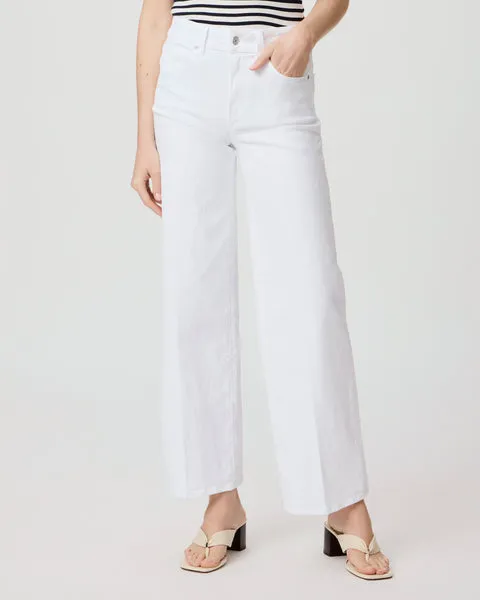 Paige Sasha 32" Wide Leg: Crisp White
