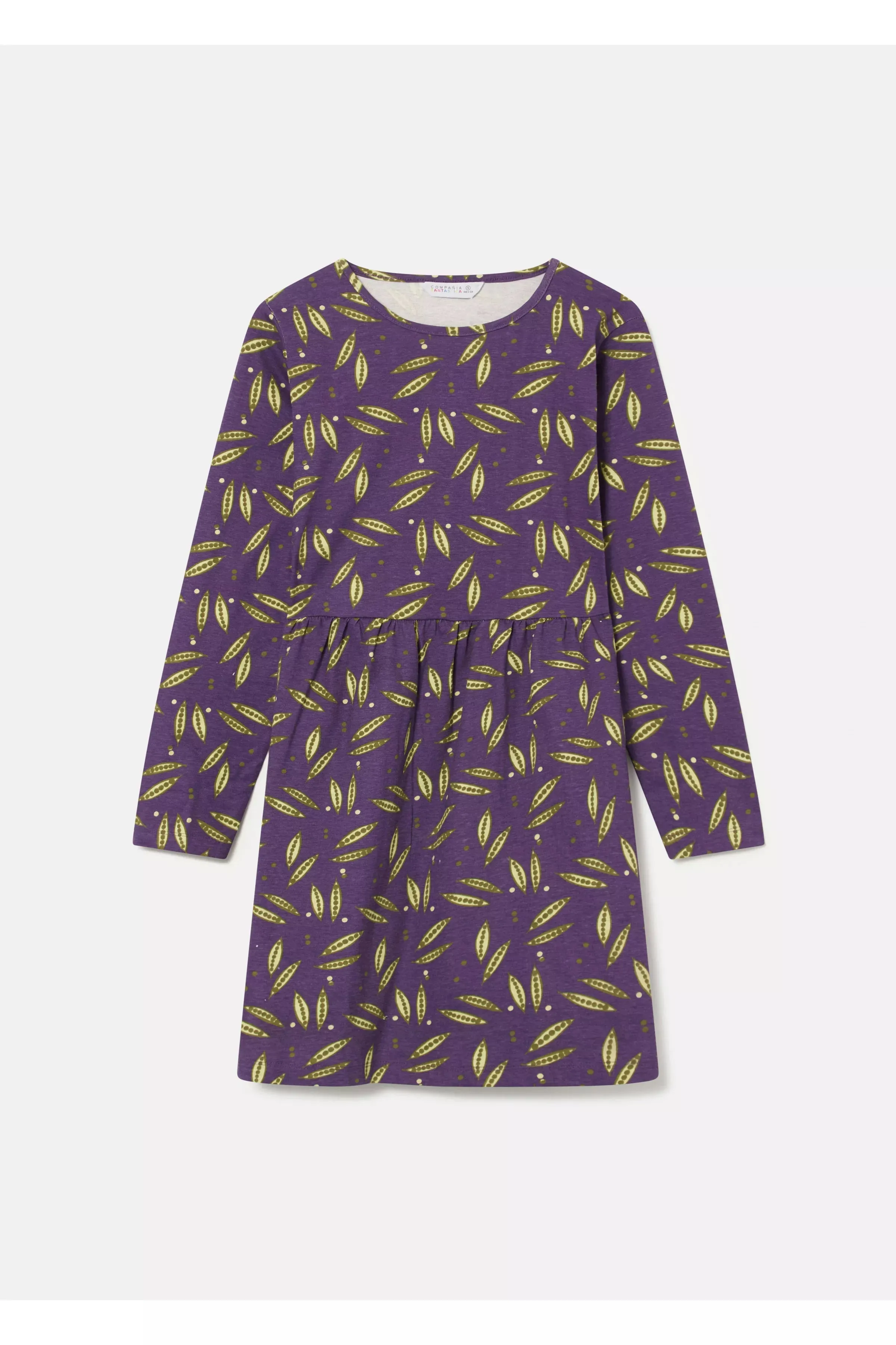 Pea Print Babydoll Dress