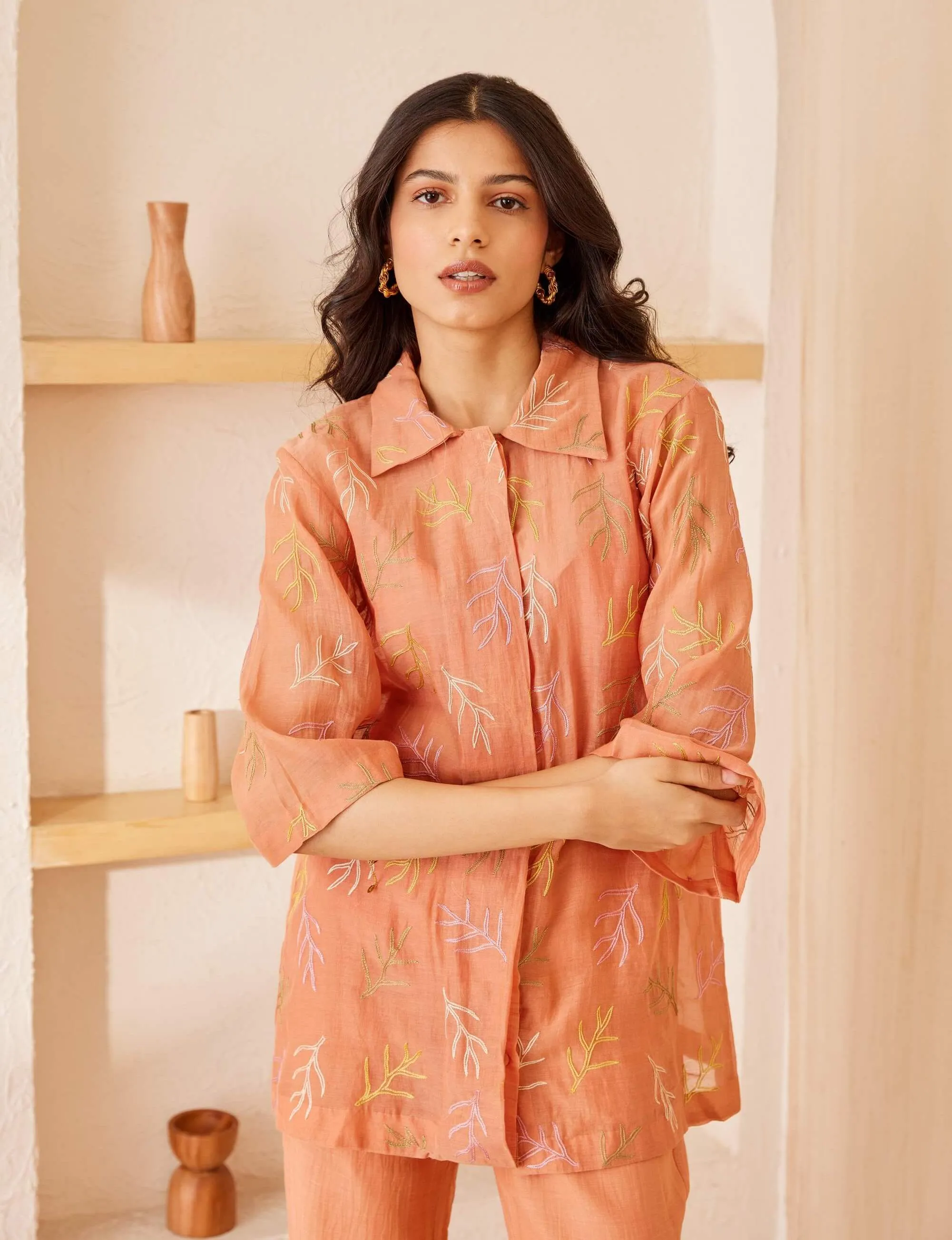 Peach Sundown Orange Shirt