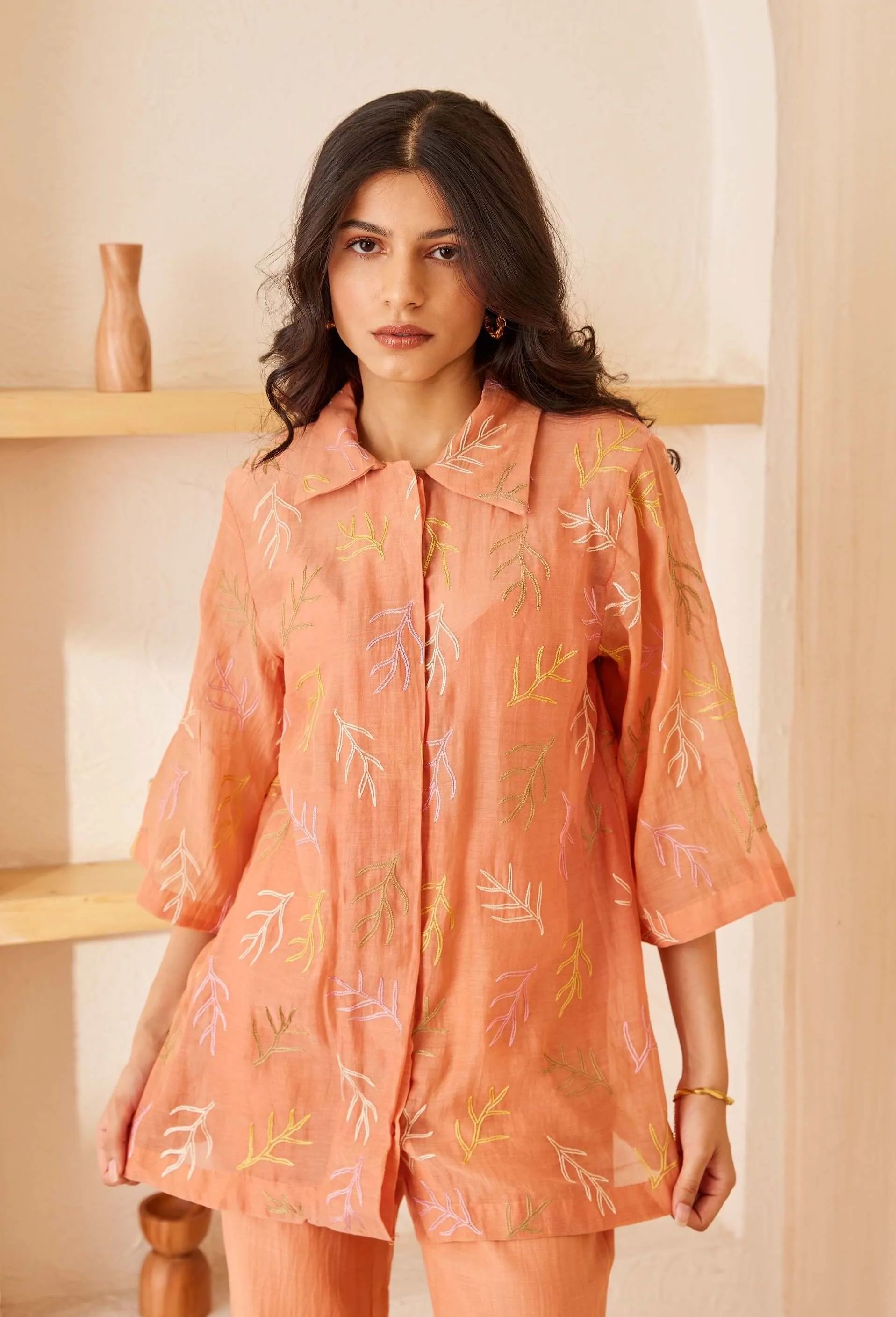 Peach Sundown Orange Shirt