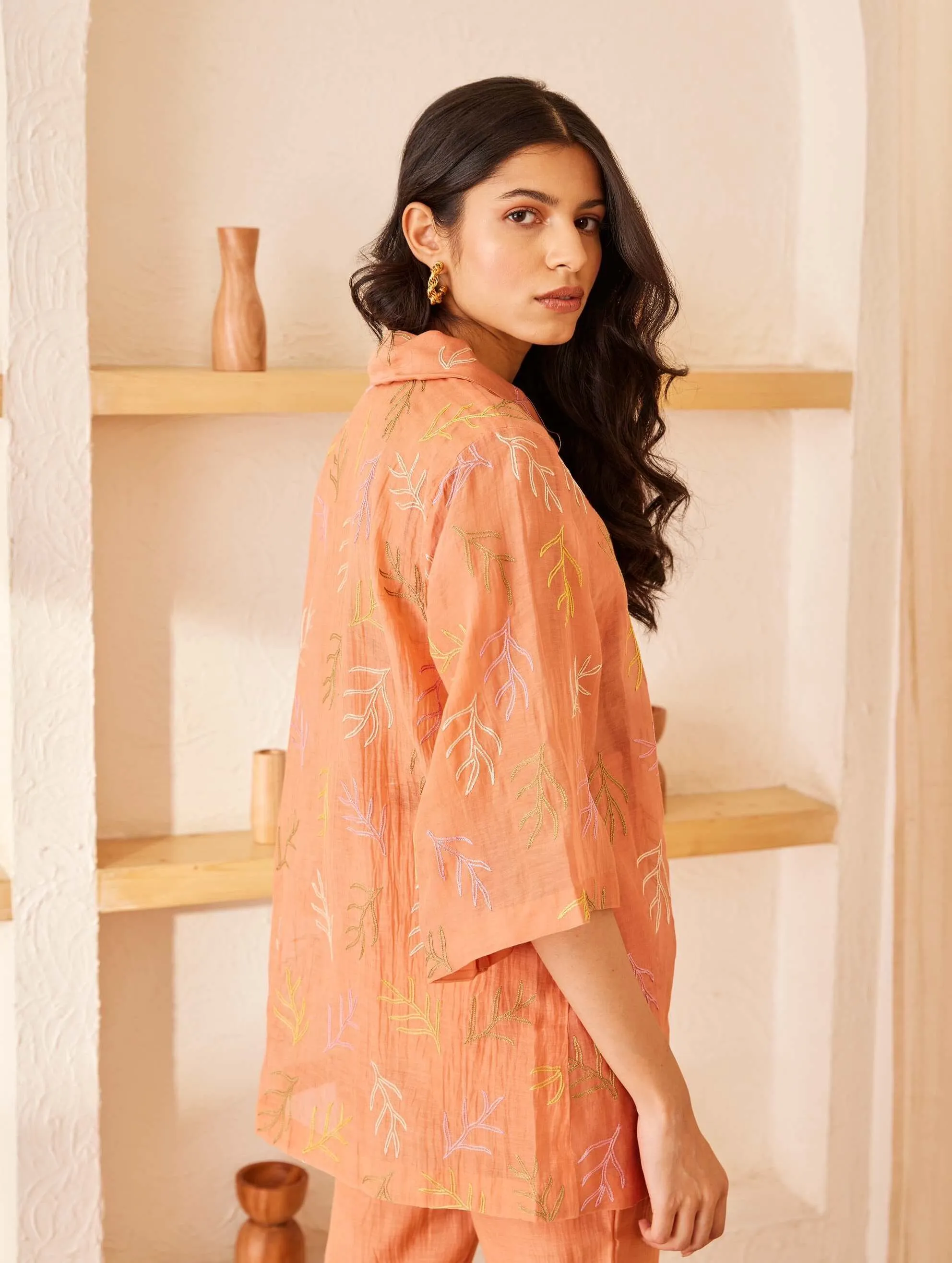 Peach Sundown Orange Shirt
