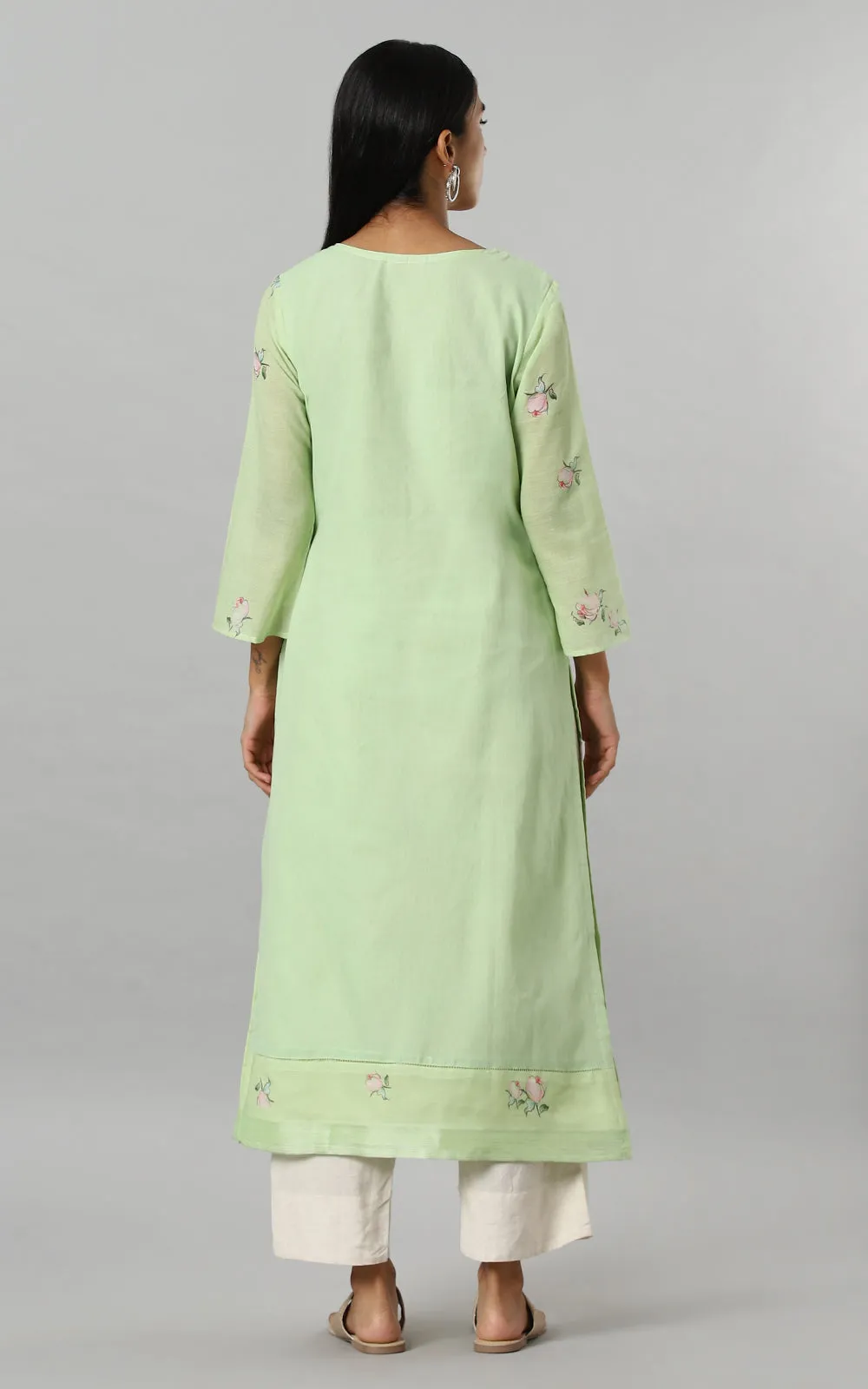 PEONY MINT GREEN KURTA