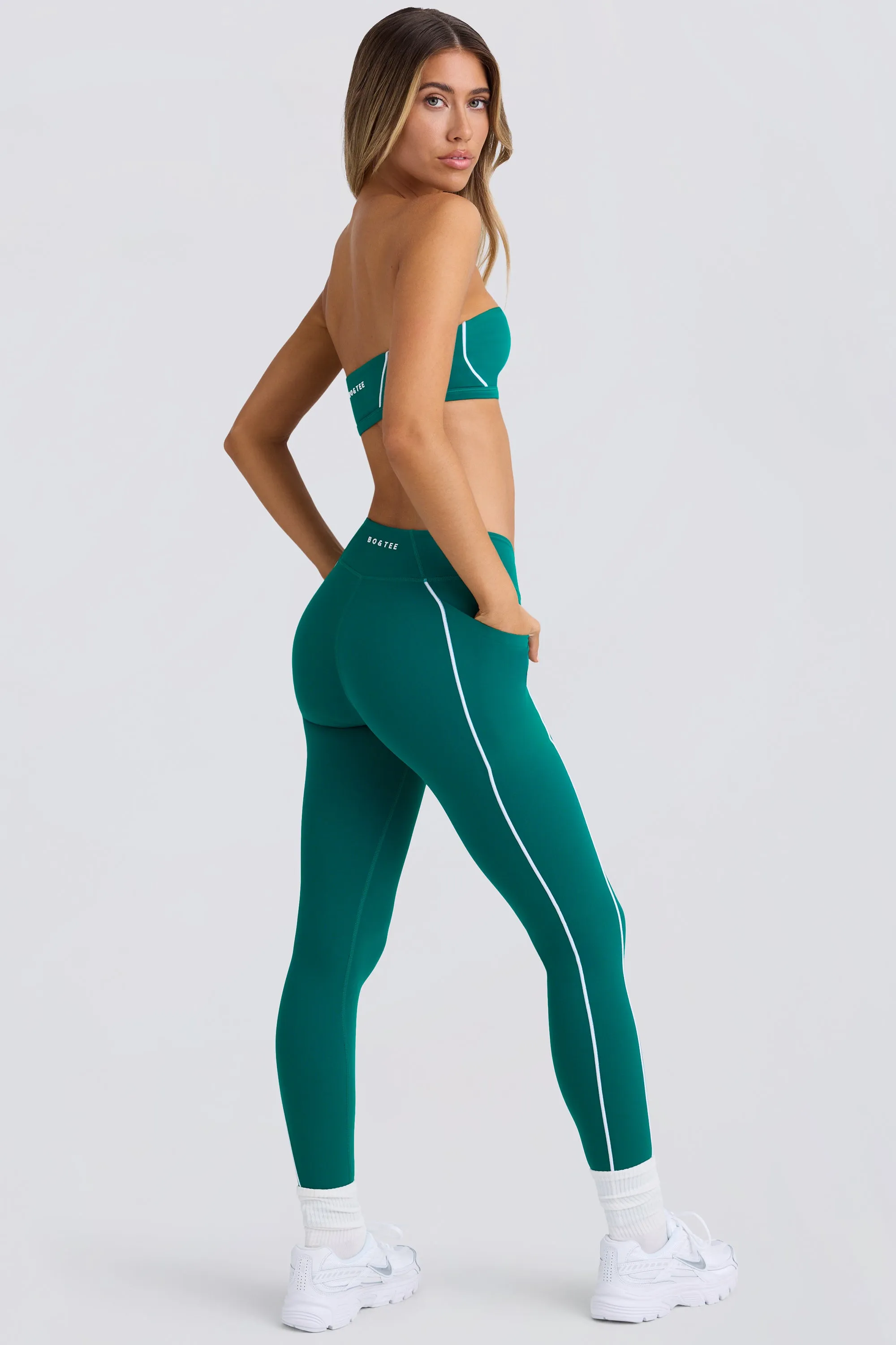 Petite Soft Active Leggings in Varsity Green