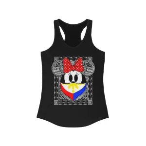 Philippines Flag Tribal Bandana Bow Racerback Tank
