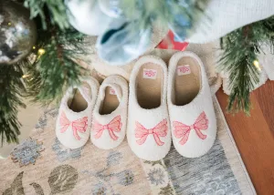 Pink Bow House Shoes (Mini)
