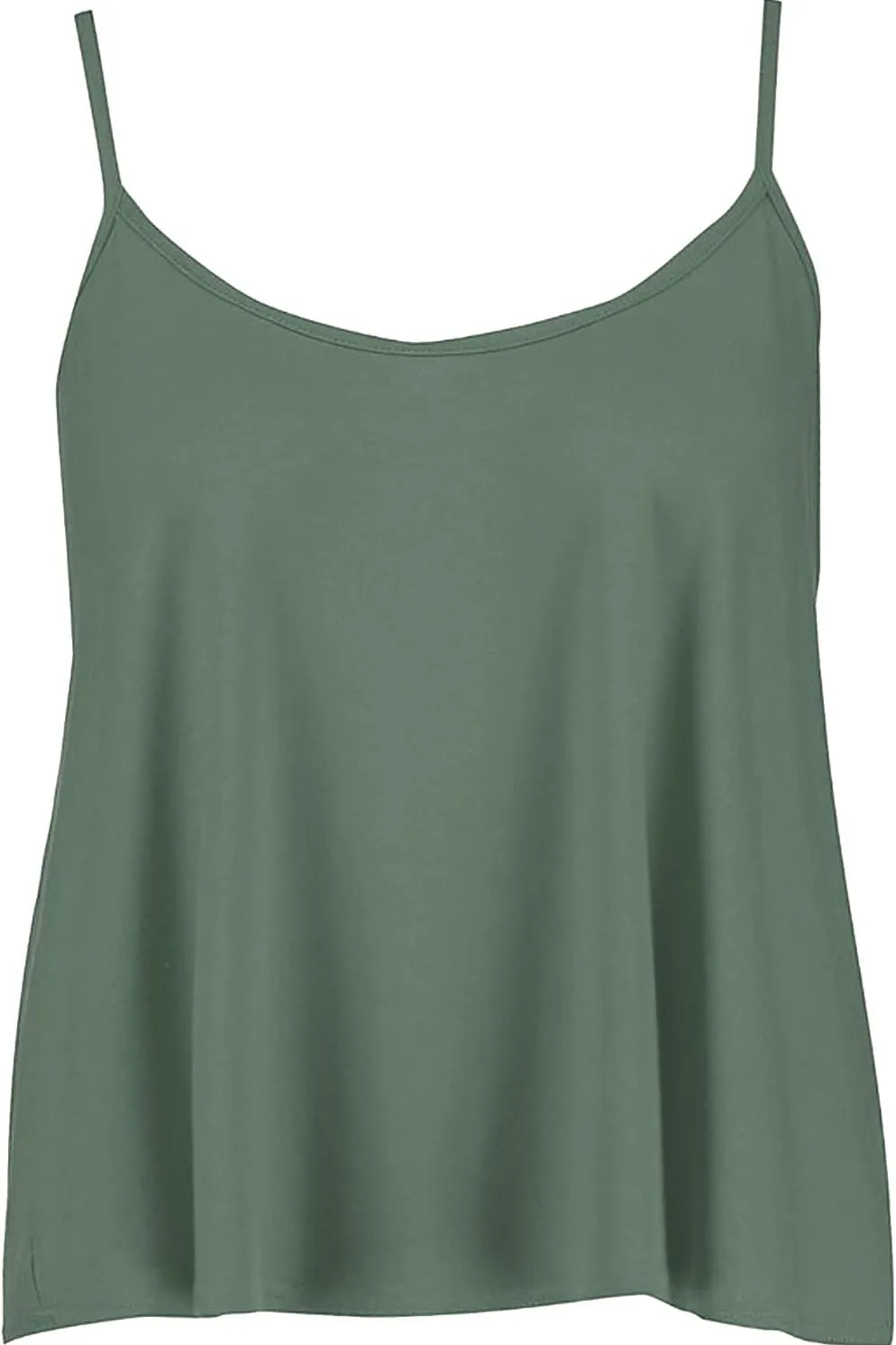 Plus Size Cami Strappy Sleeveless Swing Vest Top