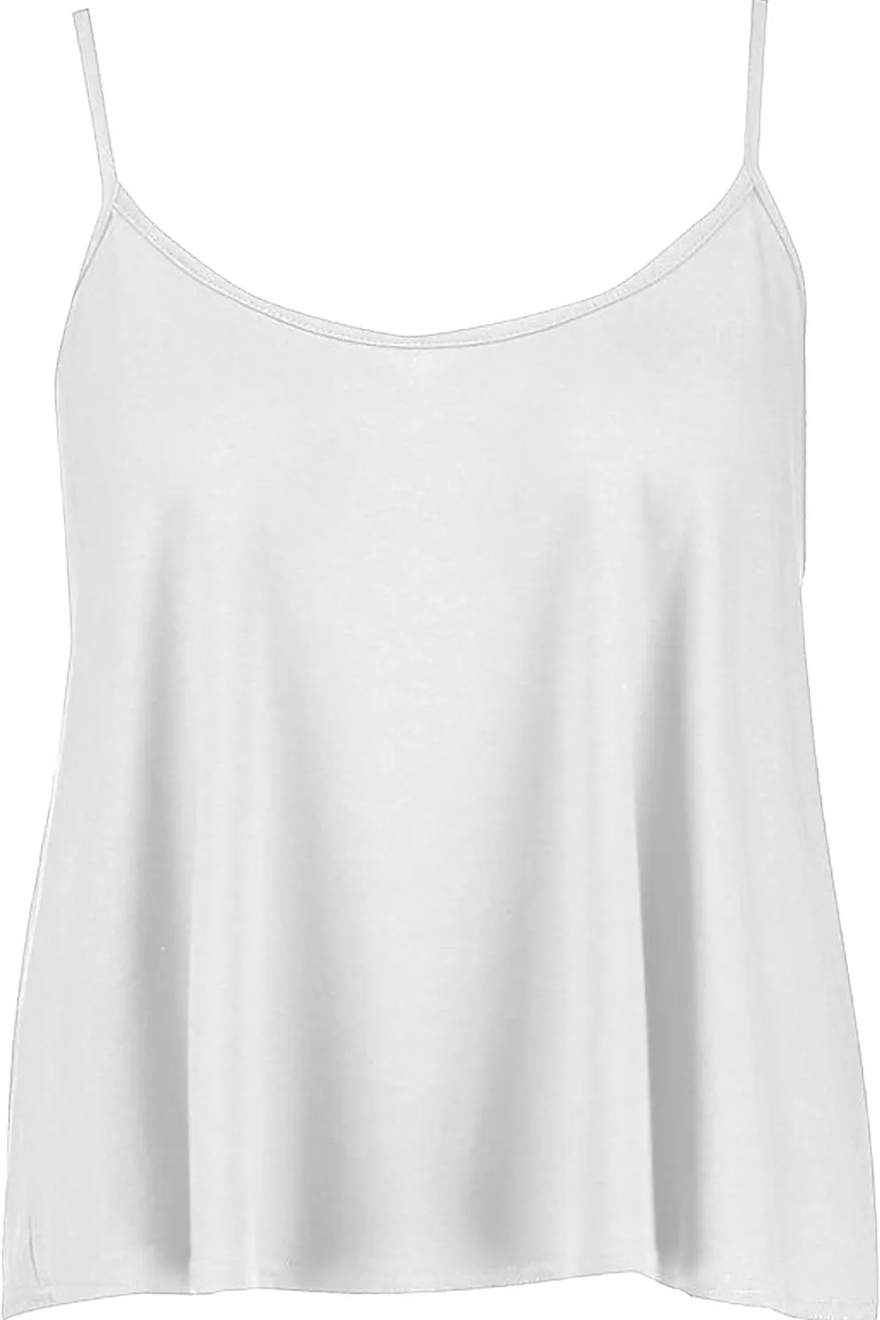Plus Size Cami Strappy Sleeveless Swing Vest Top