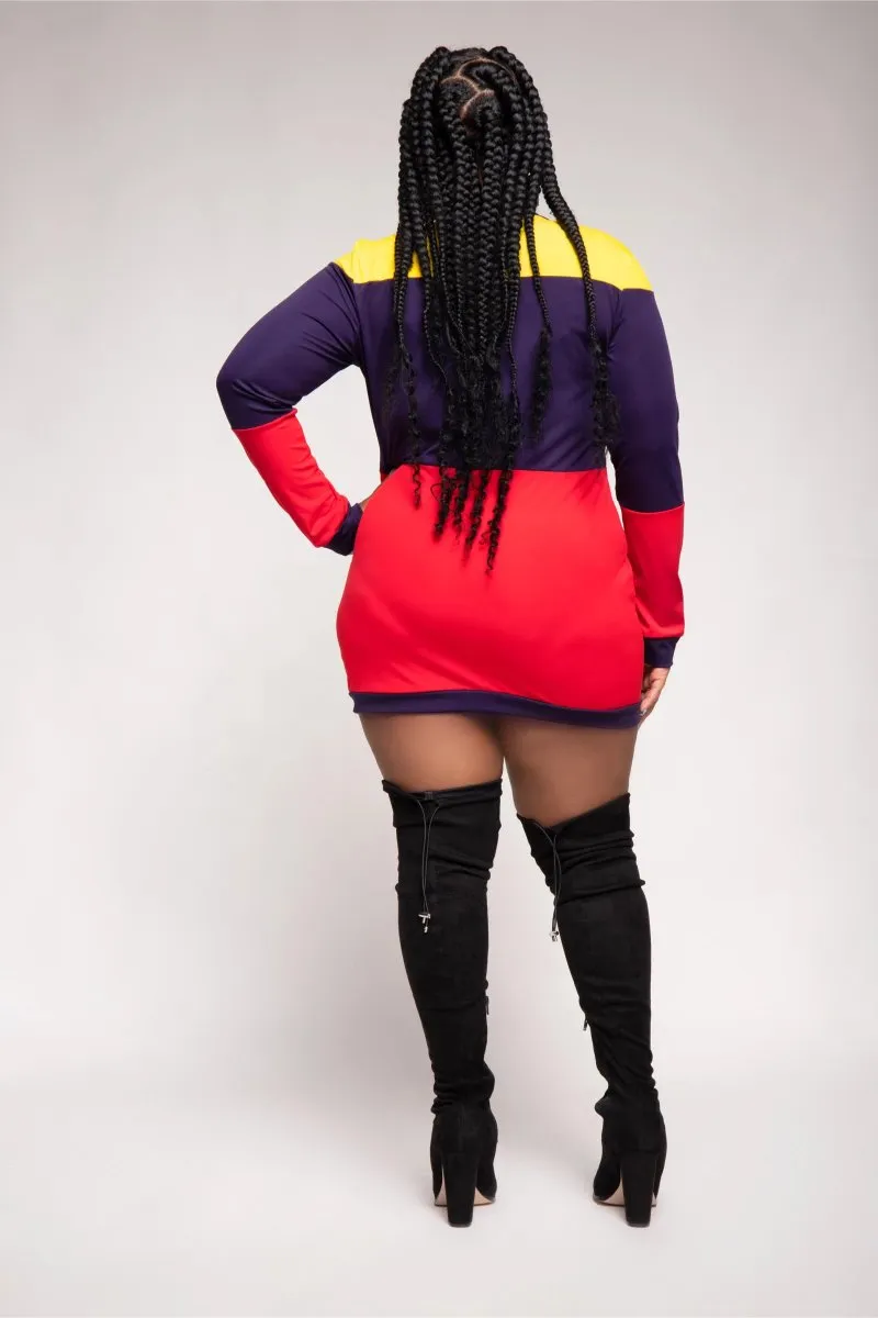 Poetic Justice Color Block Dress