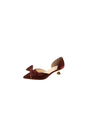 Point Toe Flare Heels Pumps