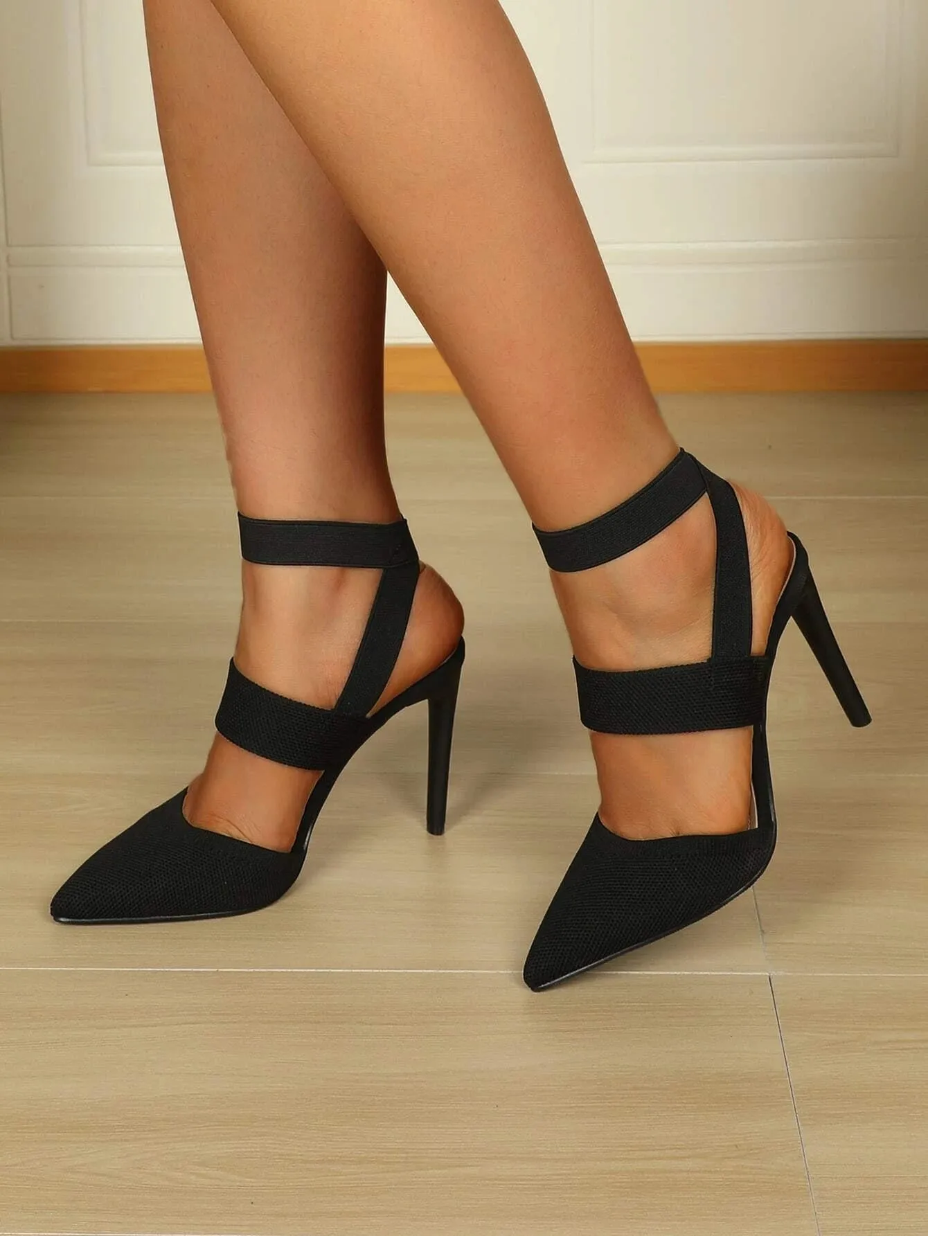 Pointed High Heel Strap Sandals