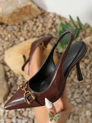Pointed Toe Thin Heel High-Heeled