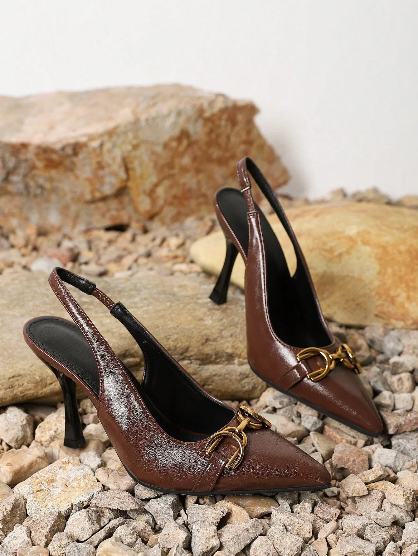 Pointed Toe Thin Heel High-Heeled