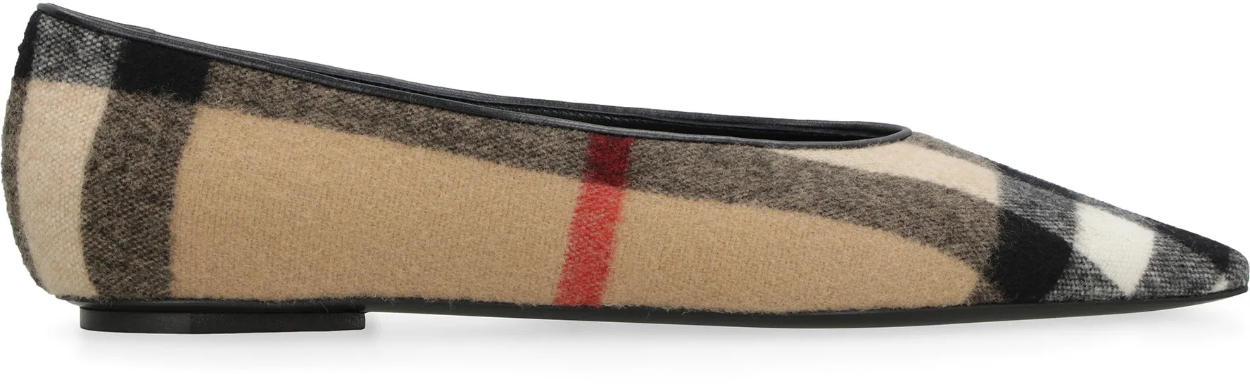 Pointy-toe ballet flats