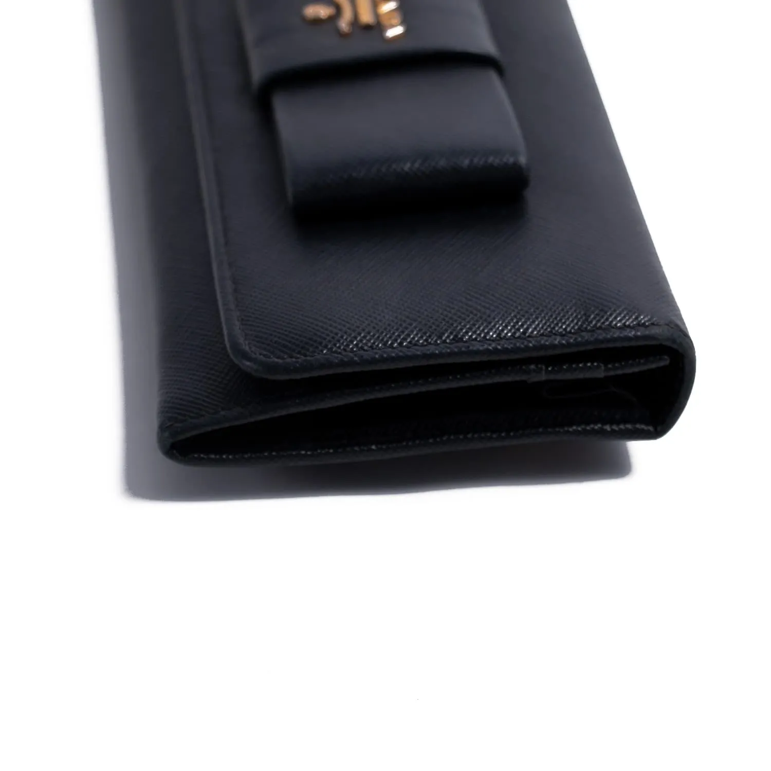 Prada Saffiano Bow Wallet