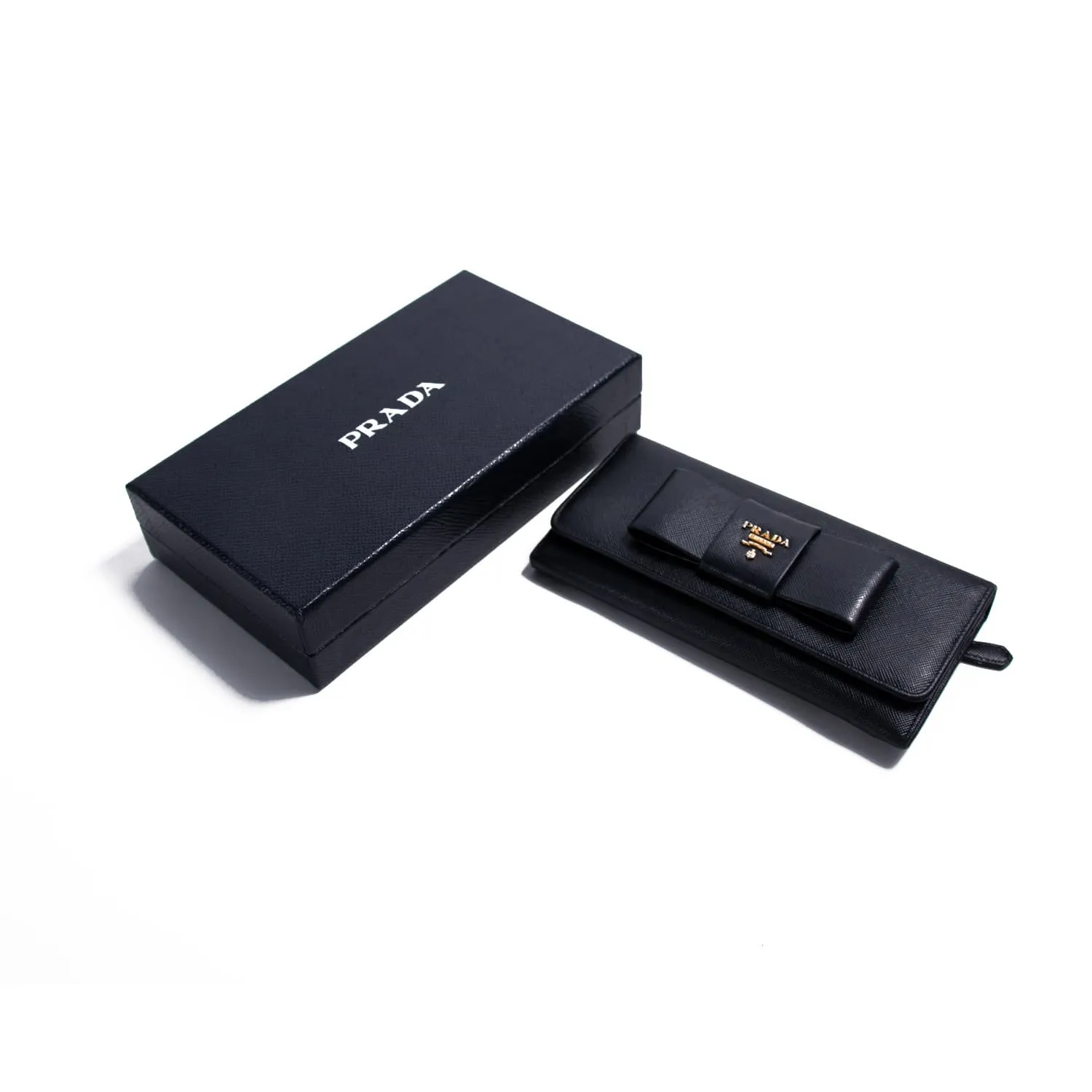 Prada Saffiano Bow Wallet
