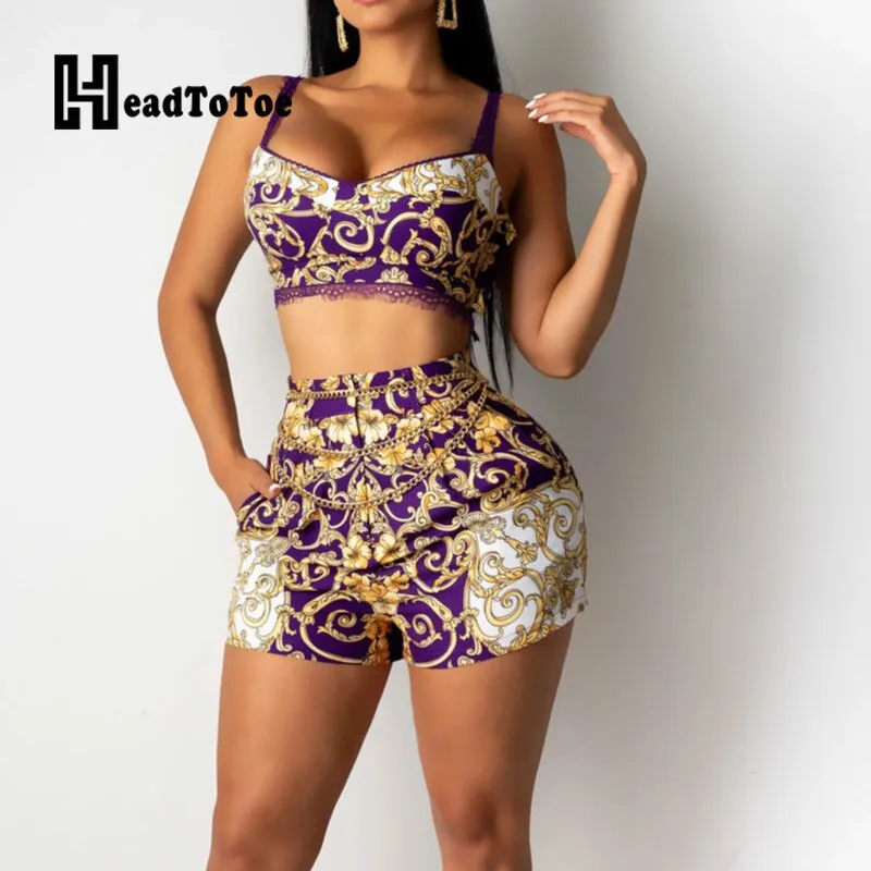 Print Cami Top & Short Sets
