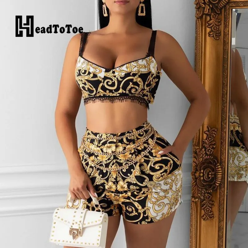Print Cami Top & Short Sets