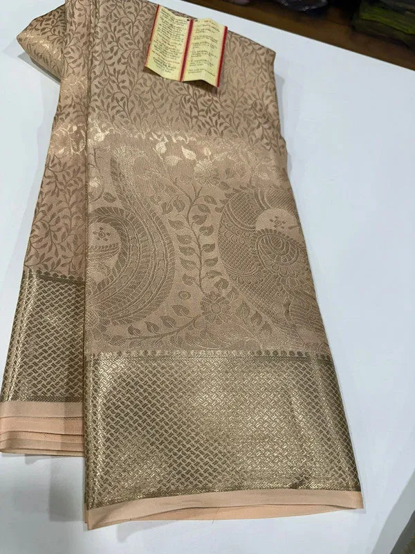 Pure Brocade Mysore with Broad Border Silk Saree