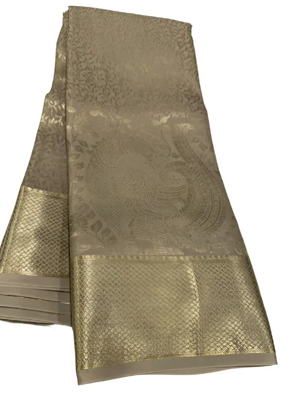 Pure Brocade Mysore with Broad Border Silk Saree