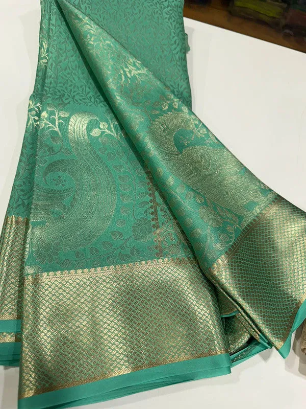 Pure Brocade Mysore with Broad Border Silk Saree