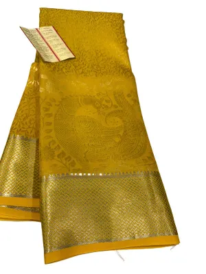 Pure Brocade Mysore with Broad Border Silk Saree